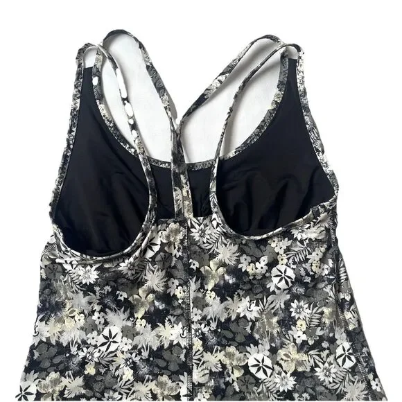 Patagonia Latticeback Strappy Floral Womens Athletic Dress Sz S Bra Stretchy EUC - Picture 3 of 9